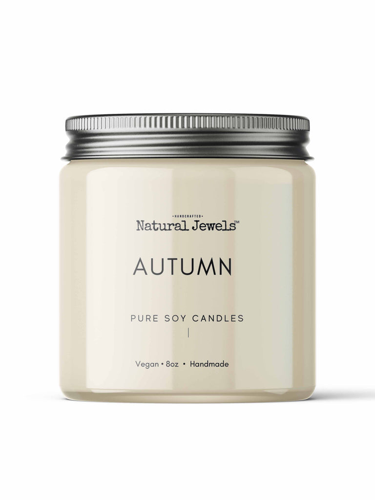Autumn Soy Wax Candle – Handcrafted 8 oz Jar