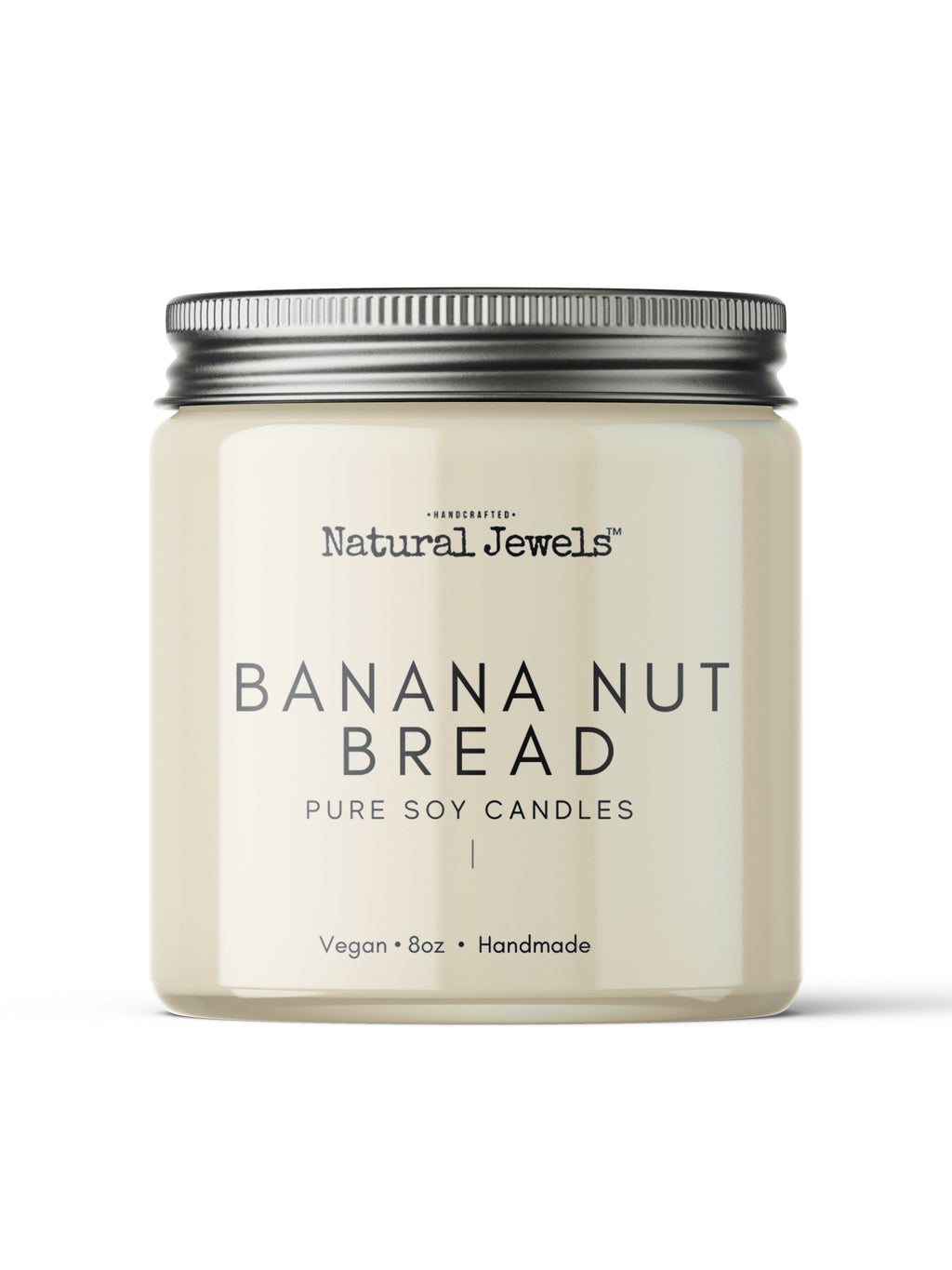 Banana Nut Bread Soy Wax Candle – Handcrafted 8 oz Jar